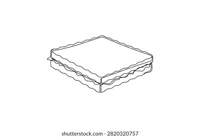 Continuous single line drawing