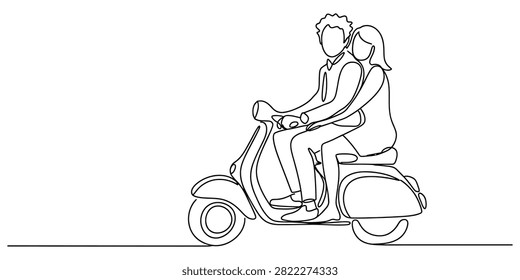 Continuous single line drawing