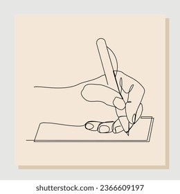 Esbozo continuo de una sola línea dibujado a mano dibujando la línea de dibujo a mano con lápiz. Ilustración del vector