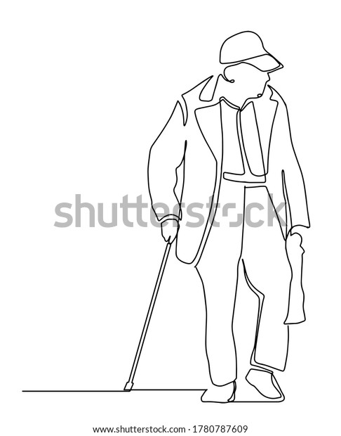 4,794 Old Man One Line Images, Stock Photos & Vectors | Shutterstock