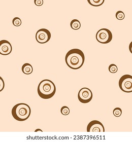 continuous seamless  pattern texture,  cream radial linear dot design for printing on textiles, paper, and background use