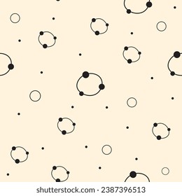 durchgehend nahtlos  Mustertextur, kreislaures lineares Punktdesign für den Druck auf Textilien, Papier und Hintergrund