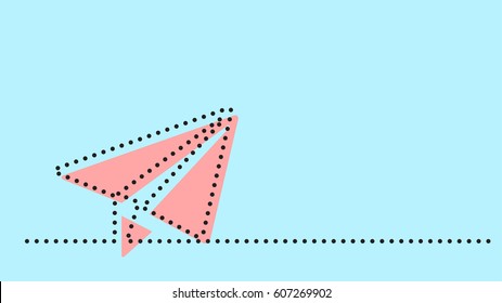 continuous thin line business icon vector - message