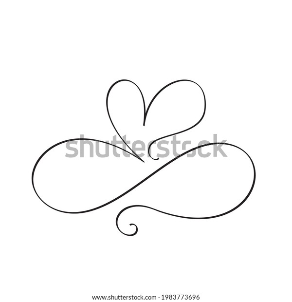 Continuous thin line heart vector
illustration, minimalist love sketch doodle. One line art valentine
icon, single wedding outline drawing or simple heart
logo