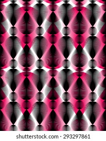Continuous vector pattern with graphic lines, decorative abstract background with overlay shapes. Colorful ornamental seamless transparent backdrop, can be used for design and textile.