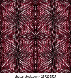 Continuous vector pattern with graphic lines, kaleidoscope abstract background with overlay shapes. Colorful ornamental seamless transparent backdrop, can be used for design.