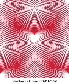 Continuous vector pattern with graphic lines, decorative abstract background with geometric figures. Colorful ornamental seamless backdrop, can be used for design and textile.