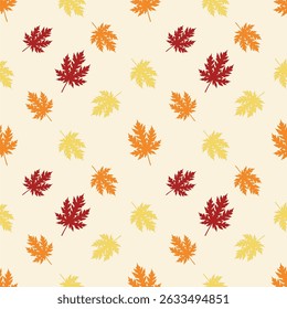 Continuous wallpaper with yellow jasmine leaves that are believed