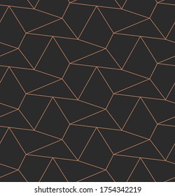 Textura de diseño de hexágono gráfico blanco continuo. Vector Elegante Sin Margen, Patrón De Decoración Diagonal. Red Ornate Dorada, Patrón De Decoración. Textura de patrón de línea