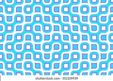 Continuous   wide retro background - vector illustration 