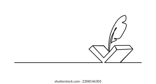 Continuamente, una línea dibuja un libro abierto con páginas voladoras. ilustración del equipo educativo de vuelta al tema escolar para la página de inicio del sitio web. plano de línea única de banners de libros