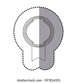 contou emblem with ribbon icon, vector illustraction design