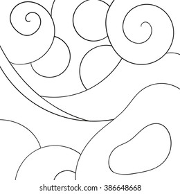contour abstract background, vector illustration