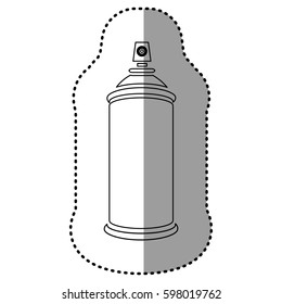 contour aerosol sprays icon, vector illustraction design