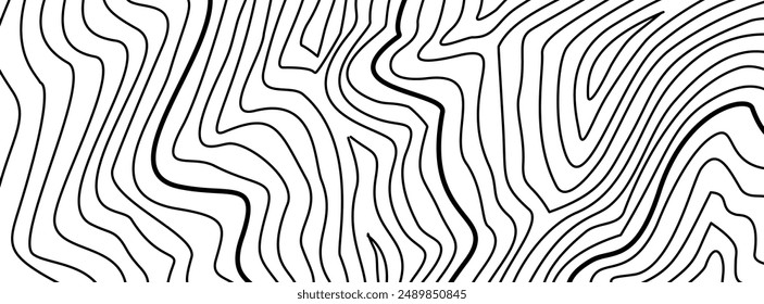 Contour background. Topographic map pattern background. Abstract wavy lines background. Background with topographic contours. Topographic contour map