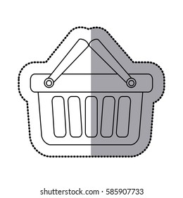 contour baskets icon image design, vector illustration