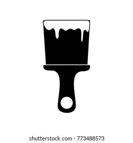 contour brush tool to paint the house design