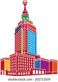 Contour Building Illustration - Vector Contour Acchitecture Series