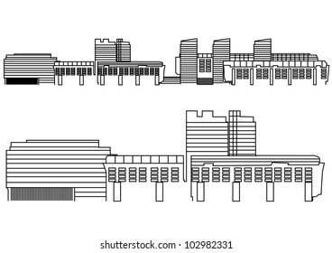 Contour Building - Vector Contour Acchitecture Series