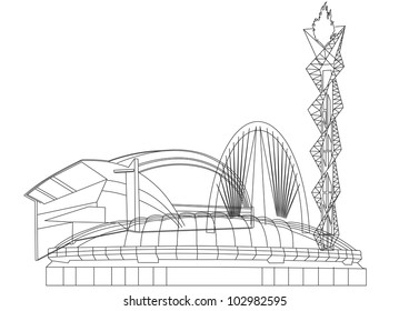 Contour Building - Vector Contour Acchitecture Series