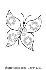 
Contour BUTTERFLY VECTOR