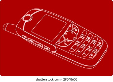 Contour cellular phone