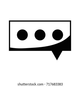 contour chat bubble graphic text message