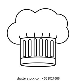 contour of chefs hat stripeds