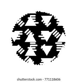 contour circle with abstract graphic design background