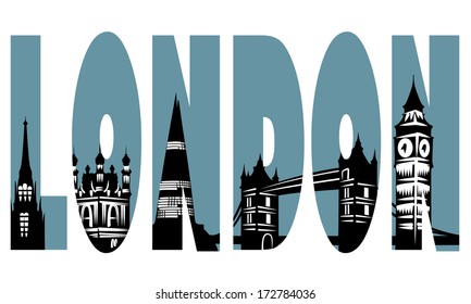 Contour of the city of London