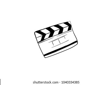 contour clapper board video filmstrips
drawing doodle