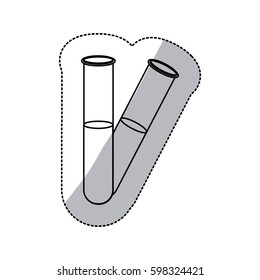 contour clinical tubes icon, vector illustraction design image