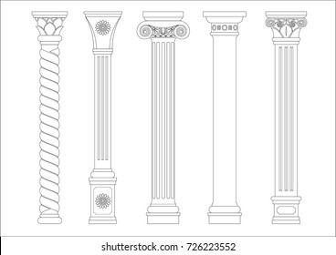 Vintage Column Design Elements Images, Stock Photos & Vectors ...