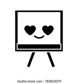 contour cute and in love board object kawaii