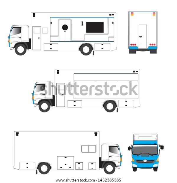 Contour Drawing Bus Isolate White Background Stock Vector (Royalty Free ...