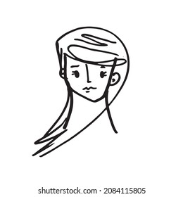 cara de dibujo de ​ lindo contorno
Resumen dibujo continuo de una línea, cara de hombre y mujer. Retrato de estilo moderno, ilustración vectorial,Moda Dibujo de una línea caras de hombre y mujer
