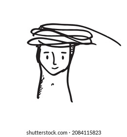 cute​ contour drawing face
Abstract continuous one line drawing, man and woman face. Modern style portrait, Vector illustration,Fashion One line drawing man and woman faces
