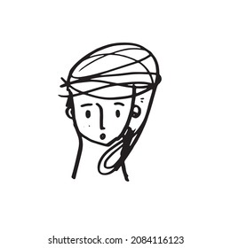 cute​ contour drawing face
Abstract continuous one line drawing, man and woman face. Modern style portrait, Vector illustration,Fashion One line drawing man and woman faces
