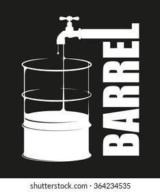 contour drawing oil barrels