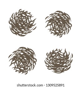 contour drawing of tumbleweed plants