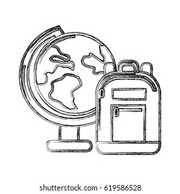 contour earth plenet desk with study bag