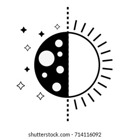 contour eclipse of moon and sun universe mystic