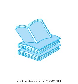 contour education notebooks object with notepaper design