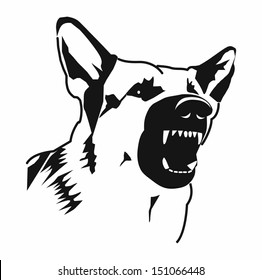 contour evil dog