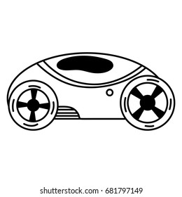 contour futuristic car with modern elements design
