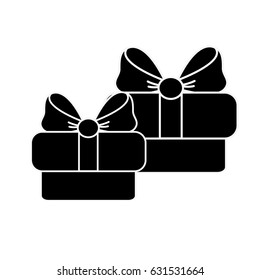 contour gifts presents with ribbon decoration to celebrate party