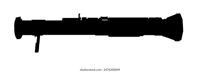 
Contour of a hand grenade launcher. RGP - 40 grenade launcher - vector illustration

