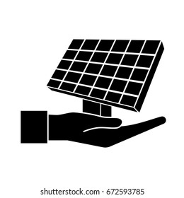 contour hand with solar energy element to reuse energy