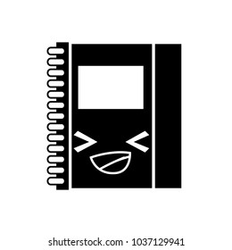 contour happy and cute notebook object kawaii