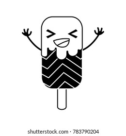 contour happy and sweet ice lolly and rainbow kawaii